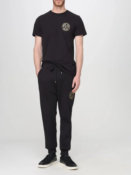 T-shirt in cotone con logo Versace Jeans Couture