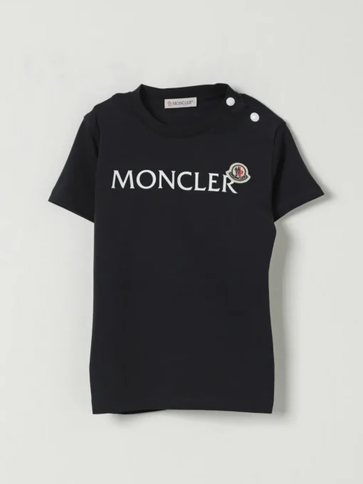 T-shirt in cotone con logo Moncler