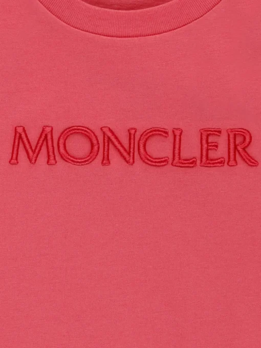 T-shirt in cotone con logo Moncler