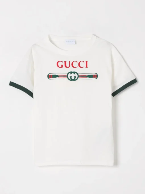 T-shirt in cotone con logo Gucci