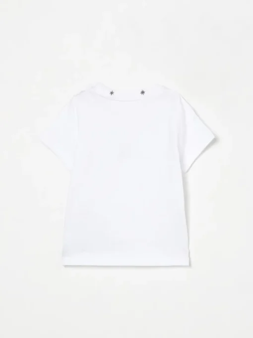 T-shirt in cotone con logo ricamato Givenchy