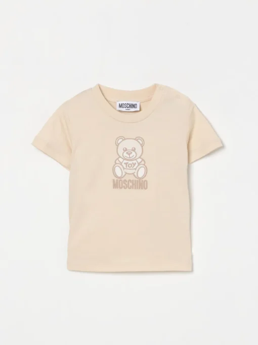 T-shirt in cotone con logo Teddy Moschino