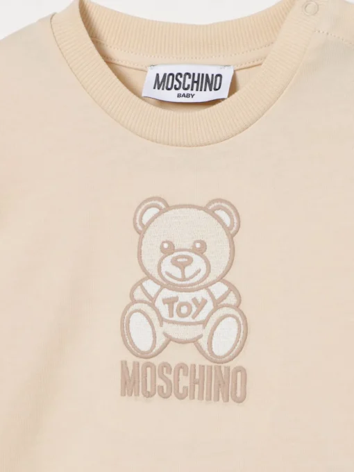 T-shirt in cotone con logo Teddy Moschino