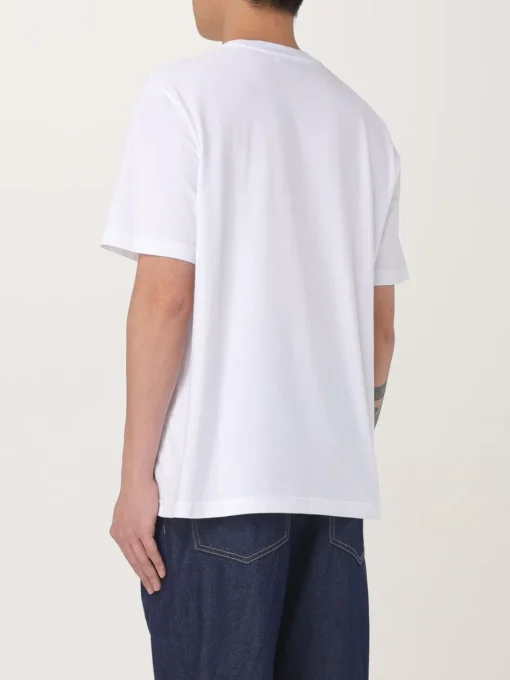 T-shirt in cotone con logo Maison Kitsuné