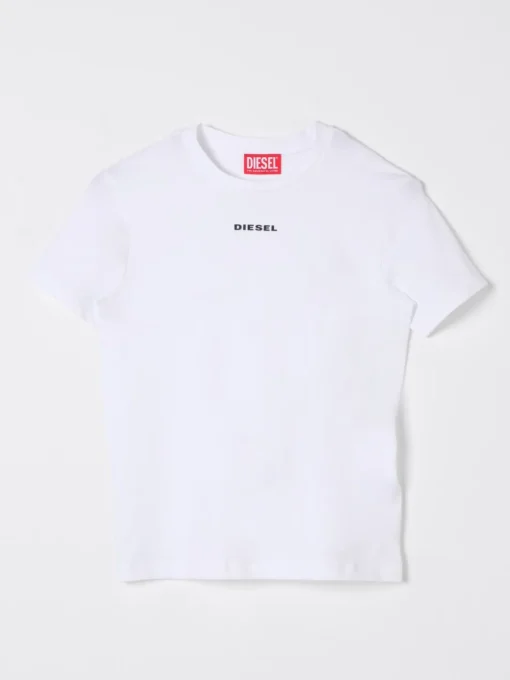 T-shirt in cotone con logo Diesel