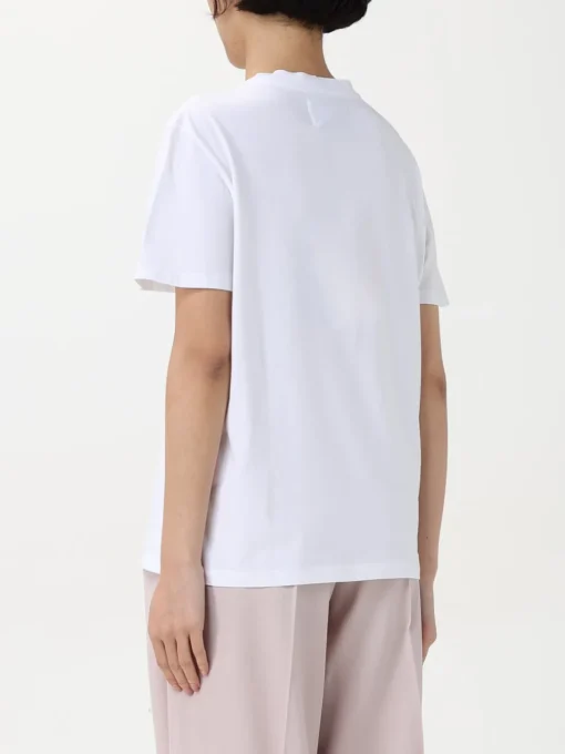 T-shirt in cotone con mini logo Golden Goose