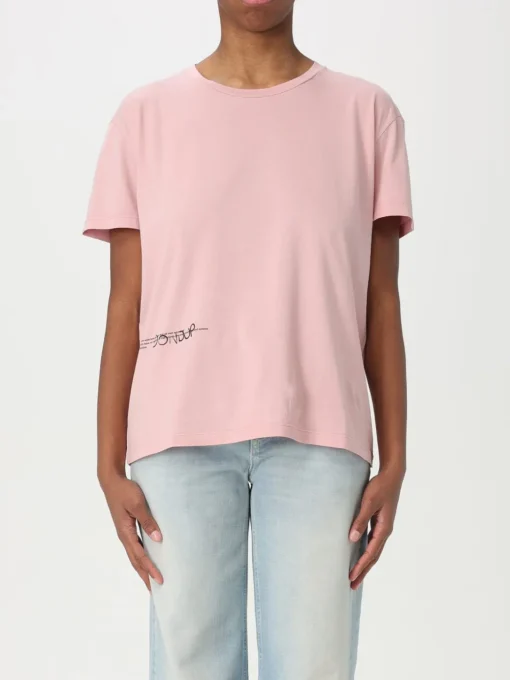 T-shirt in cotone con mini logo Dondup