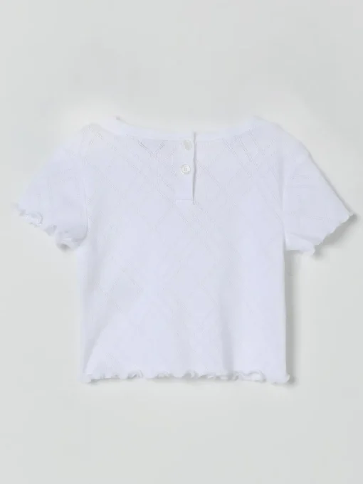 T-shirt in cotone con orsetto Thomas Burberry