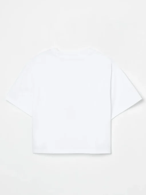 T-shirt in cotone con slogan Dkny
