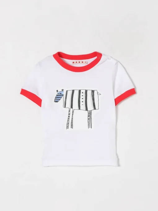 T-shirt in cotone con stampa grafica Marni