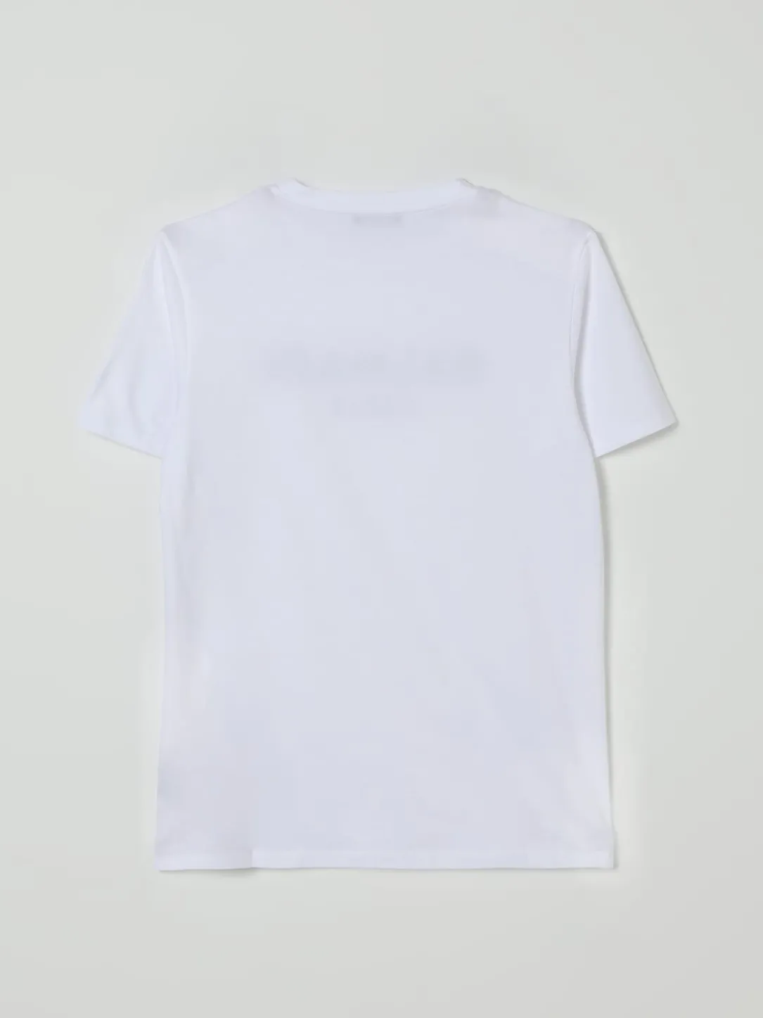 T-shirt in cotone con stampa logo Balmain