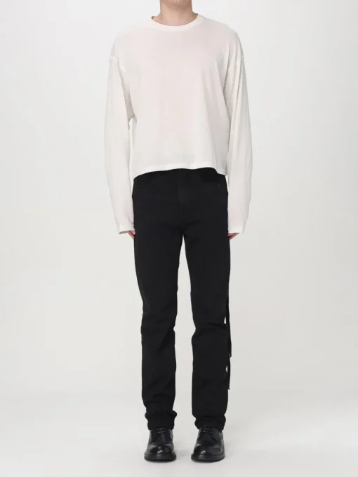 T-shirt in cotone con stampa posteriore Jil Sander