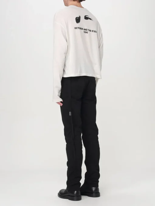 T-shirt in cotone con stampa posteriore Jil Sander