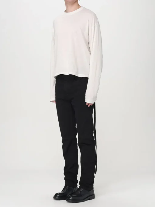T-shirt in cotone con stampa posteriore Jil Sander