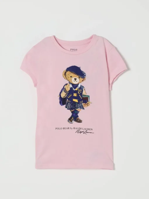 T-shirt in cotone con stampa Orso Polo Ralph Lauren