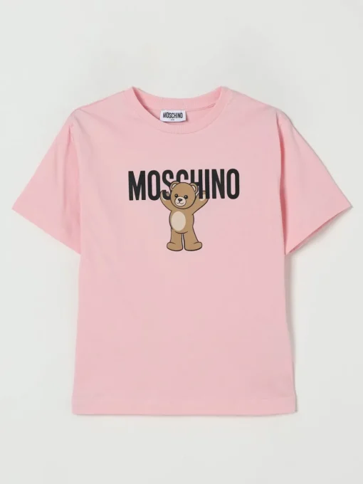 T-shirt in cotone con stampa Teddy Moschino