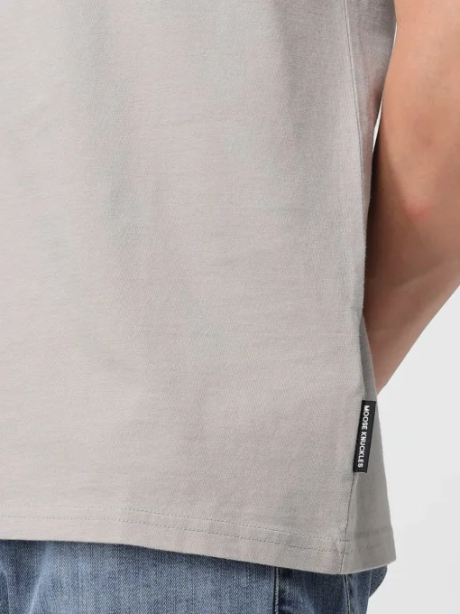 T-shirt in cotone con stampa logo Moose Knuckles