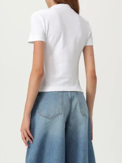 T-shirt in cotone slim con logo Jacquemus