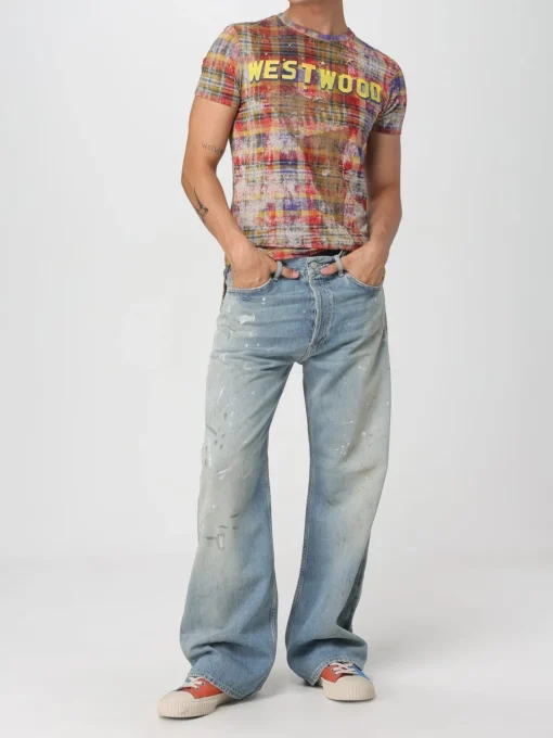 T-shirt in viscosa stampata Vivienne Westwood