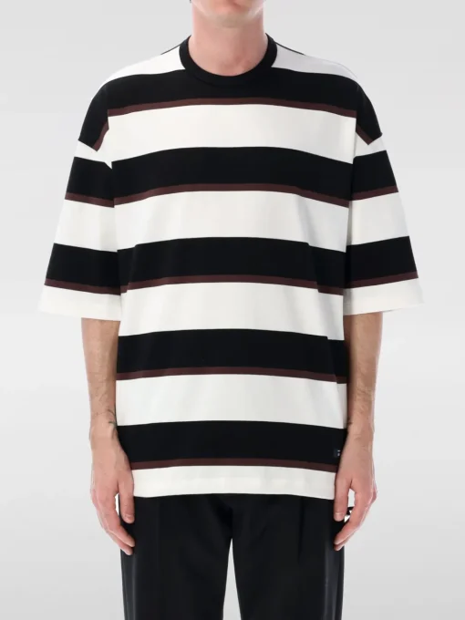 T-shirt over a righe Comme Des Garcons