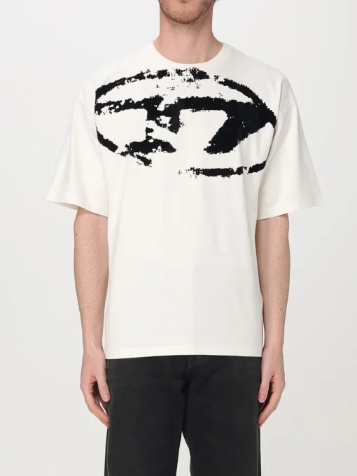 T-shirt oversize con logo Oval D Diesel