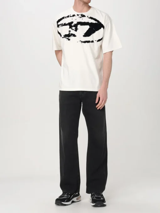 T-shirt oversize con logo Oval D Diesel
