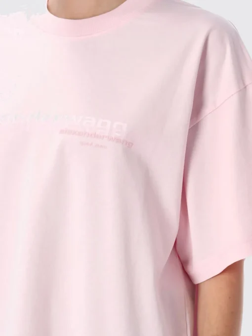 T-shirt oversize in cotone con logo Alexander Wang