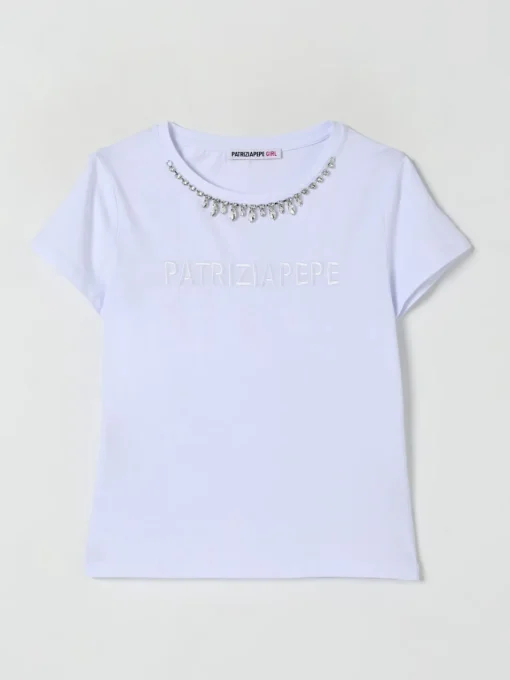 T-shirt Patrizia Pepe in cotone stretch con dettaglio gioiello