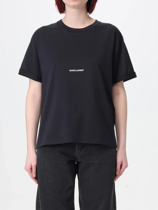 T-shirt Saint Laurent in cotone con logo