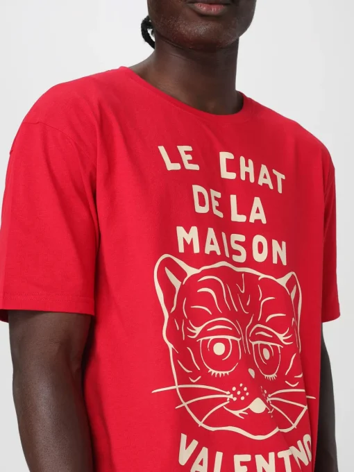 T-shirt Valentino in cotone "Le chat de la maison"