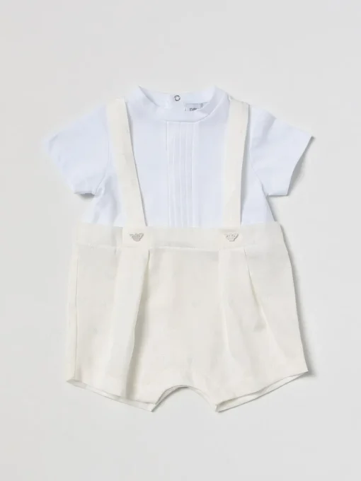 Tuta corta Emporio Armani in misto cotone