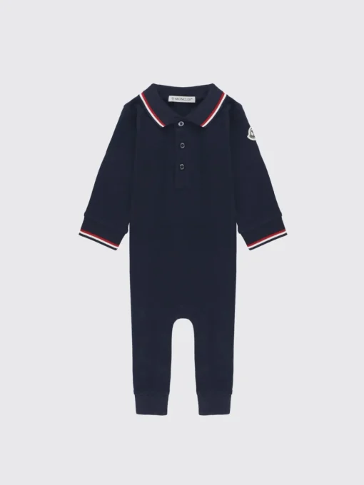 Tuta in cotone con logo Moncler
