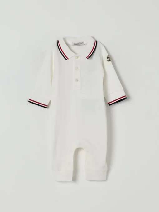 Tuta in cotone con logo Moncler