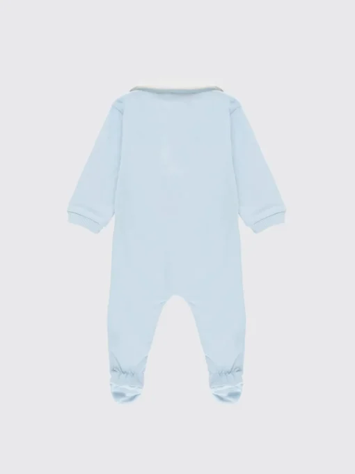 Tuta in cotone con stampa logo Moschino