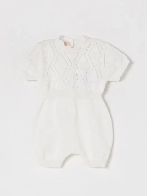 Tuta in maglia di cotone Elisabetta Franchi La Mia Bambina