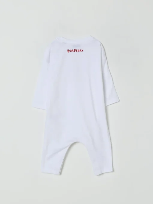 Tutina in cotone con orsetto Thomas Burberry