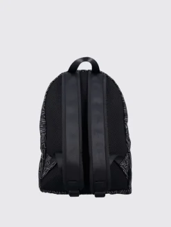 Zaino in poliestere con logo all-over Ea7