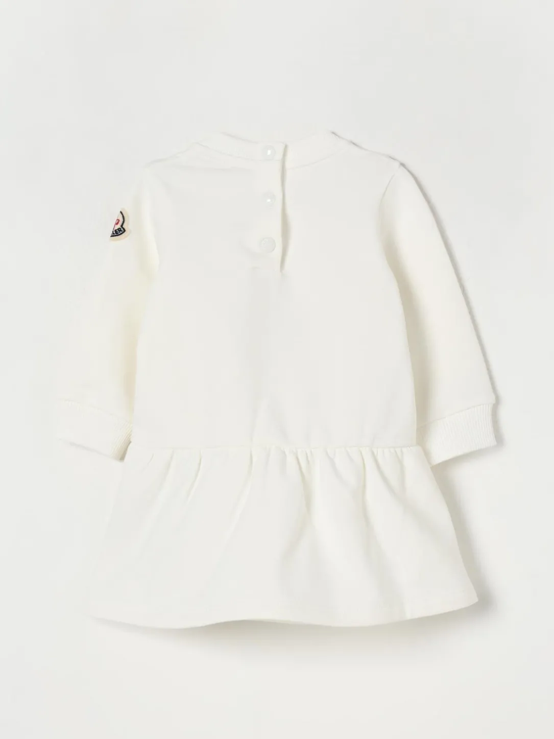 Abito a felpa in cotone con cuore Moncler