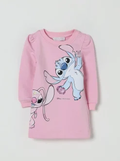 Abito a felpa Monnalisa con stampa Stitch