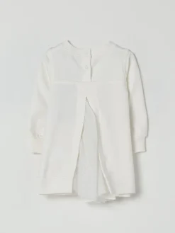 Abito a felpa stampata in cotone Monnalisa