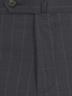 Abito a monopetto gessato in lana Caruso