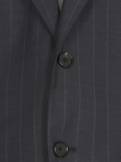 Abito a monopetto gessato in lana Caruso