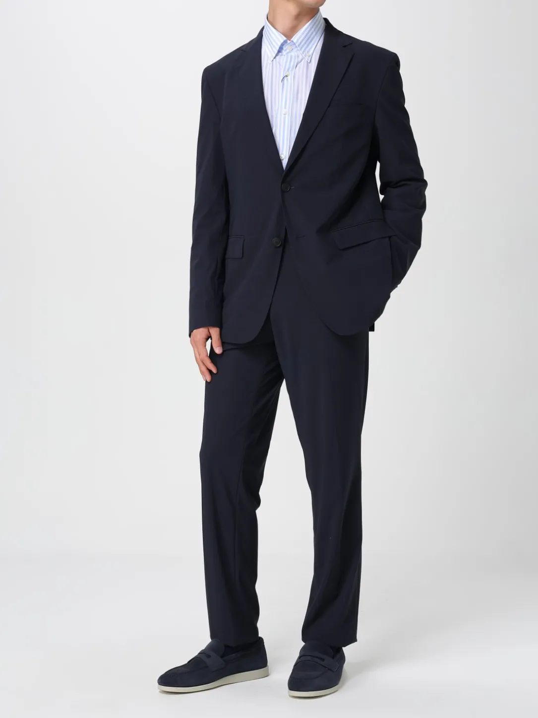 Abito a monopetto in poliestere Boss