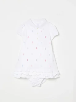 Abito a polo in cotone con logo all-over Polo Ralph Lauren