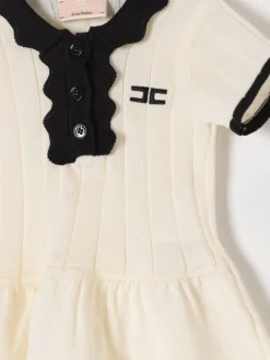 Abito a polo in maglia Elisabetta Franchi La Mia Bambina
