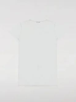 Abito a t-shirt in cotone con logo Balmain