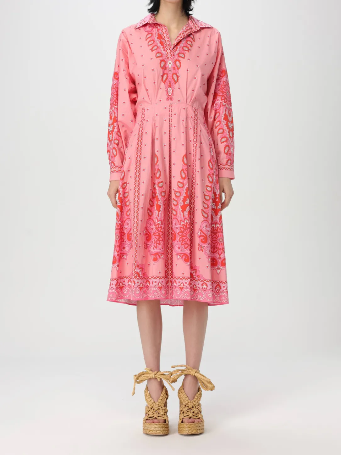 Abito chemisier Etro in popeline di cotone