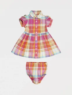 Abito con bloomers Polo Ralph Lauren in cotone check