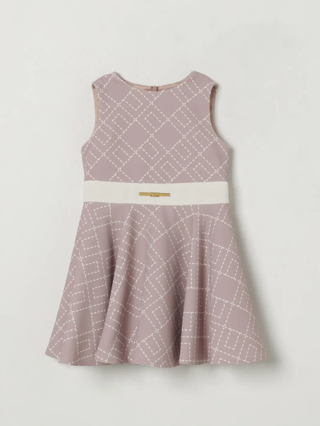 Abito con logo all-over Elisabetta Franchi La Mia Bambina