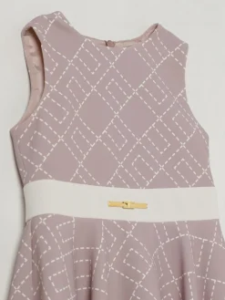 Abito con logo all-over Elisabetta Franchi La Mia Bambina